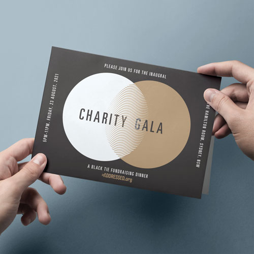 A5 Folded Card invitation card printed example
