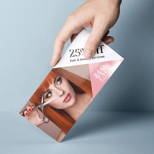 postcard dl printed example