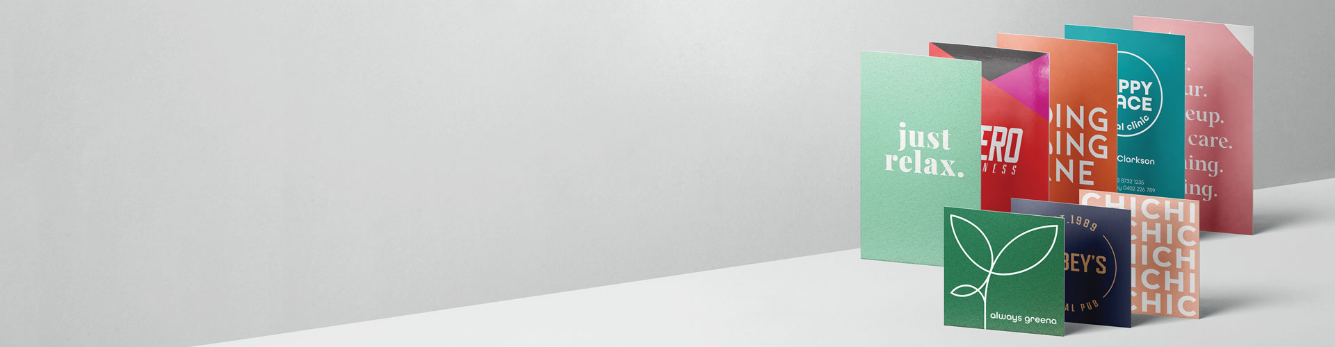 Business Cards printed examples