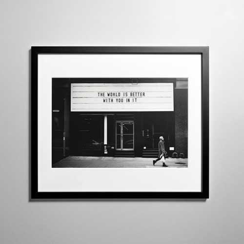 Framed Matted Poster 25x38cm (10"x15")