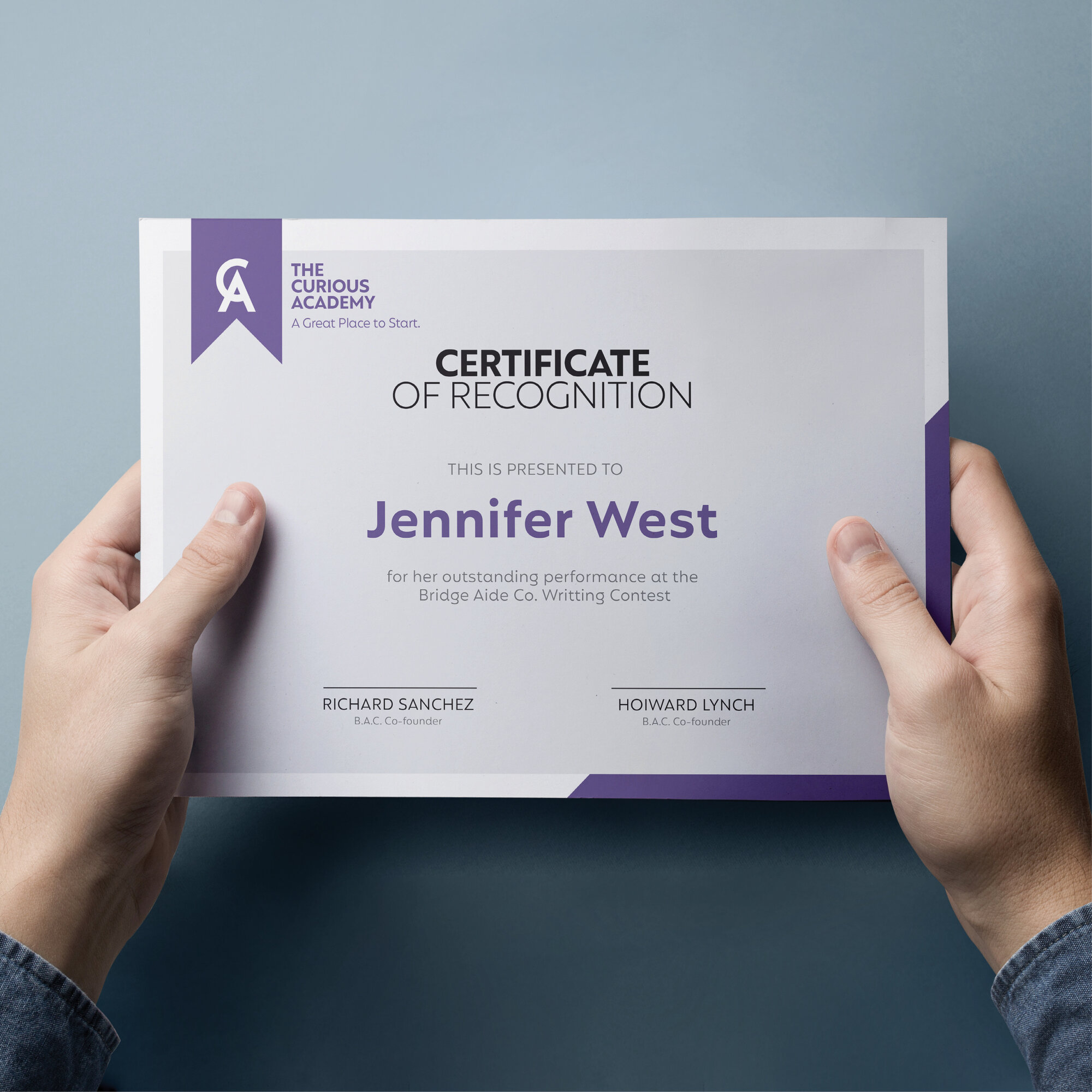 A4 Cards - Certificates