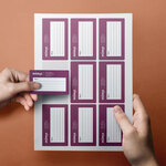 Sticker Rectangle 55x90mm