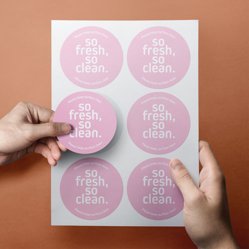 Sticker - Round 90mm